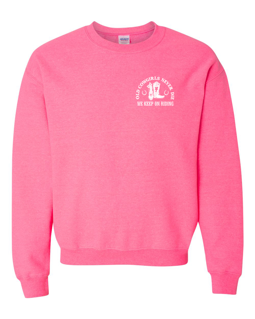 A pink sweatshirt with the words " r. E. D. P. T. O. N ".